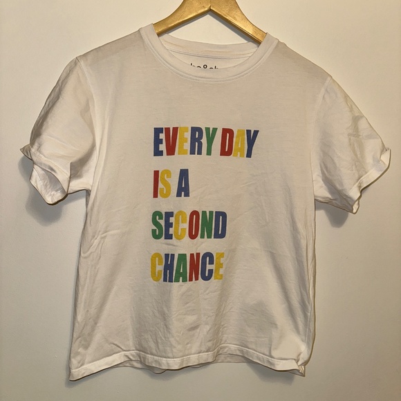 ba&sh “Every Day is a Second Chance” Graphic Tee - Size 2 - Picture 3 of 8